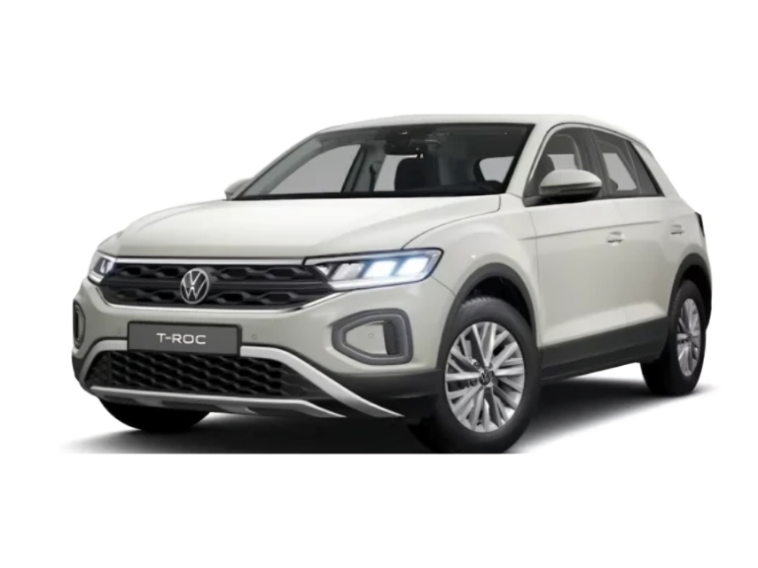 Louez la Volkswagen T-Roc chez Volcars – Location de voiture à Agadir, Maroc. Un SUV moderne, puissant et raffiné pour une conduite confortable et sécurisée.