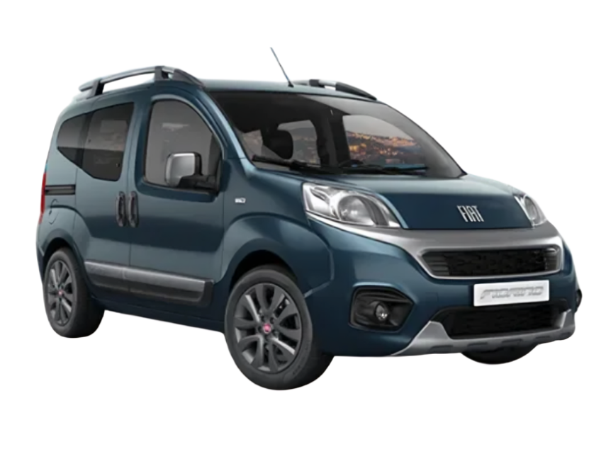 Louez le Fiat Fiorino chez Volcars – Location utilitaire à Agadir, Maroc. Un fourgon compact, robuste et économique, idéal pour le transport professionnel.